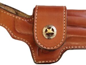 BOND ARMS DRIVING HOLSTER RH - THUMBSNAP LEATHER TAN W/STAR