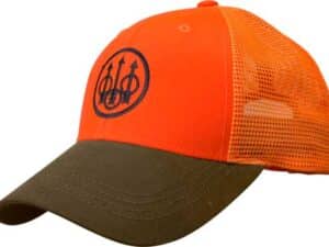 BERETTA CAP UPLAND TRUCKER - BLAZE MESH BACK ORANGE/TOBACCO