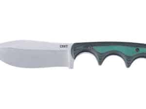 CRKT NESSMUK 2.9" GRN/SLV W/SHEATH