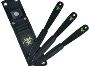 RUKO THROWNING KNIVES 3 PC - 7.38" CARBON STEEL CLAMSHELL