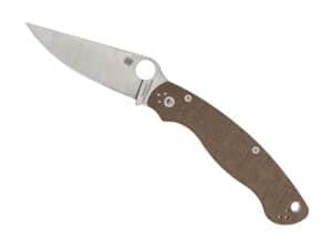SPYDERCO MILITARY 2 CPM BRN CANVAS