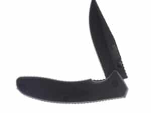 Bear & Son Sideliner Folding Knife 3-1/2" Clip Point Blade Black