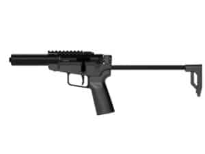 Dark Mountain Stowaway Handgun 9mm Luger Single Shot 5" 1/2x28 Threaded Barrel Black with Brace Adapter