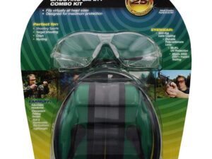 Howard Leight Shooting Sports Safety Combo Kit 25dB Ear Muffs with Clear Shooting Glasses