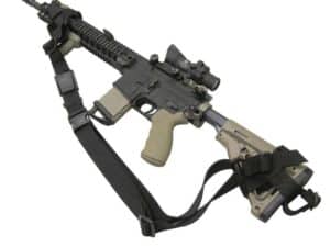 TacShield PRS Hands Free Rifle Sling with Stud QD Swivels Black