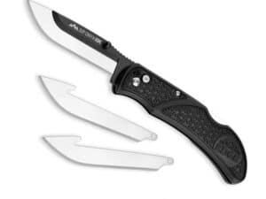 Outdoor Edge Onyx EDC Folding Knife 3" Drop Point Blades Black