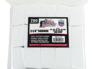 Pro-Shot 2 1/4" Square 100% Cotton Patches 750/ct