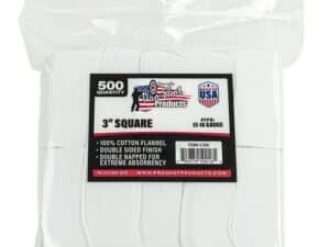Pro-Shot 3" Square 100% Cotton Patches 500/ct