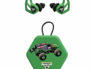 Axil Monster Jam X30i Ear Plugs 15dB or 19dB Grave Digger Green