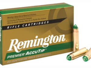 Remington 400 Legend 195GR Premier AccuTip ammunition in a box