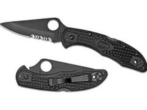 SPYDERCO DELICA4 COMBO BLADE BLK