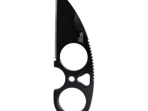 SOG Knives Snarl Blackout Fixed Blade Knife 2.3" Sheepsfoot Blade Black