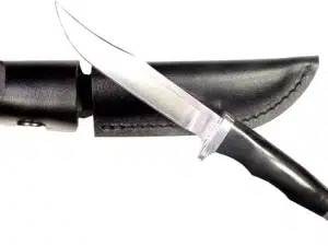 RUKO FIXED BLADE HUNTING KNIFE - 3.78" ABS HANDLE CLAMSHELL