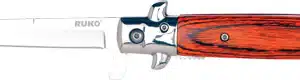 RUKO FOLDER SPRING ASSISTS 4" - PAKKAWOOD HANDLE CLAMSHELL
