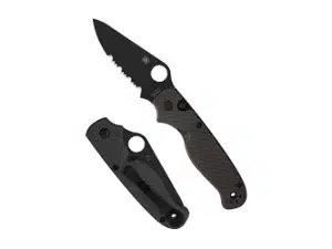 SPYDERCO BUTTONUP CF PS 3.27" BLK
