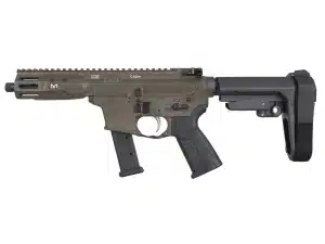 LWRC IC-9 Pistol 9mm Luger 31rd Magazine 5.6'' Barrel Patriot Brown w/SBA3 Brace