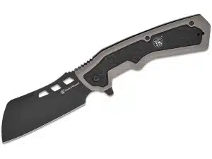 Smith & Wesson Extraction and Evasion Assisted Folding Knife 3-1/2" Cleaver Blade Black