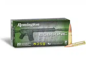 Remington Subsonic Rifle Ammunition .300 AAC Blackout 220gr OTFB 940 fps 20/ct