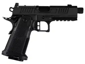 Alpha Foxtrot AF1911-Romulus MOS Adapter Handgun 9mm Luger 17(1) & 20rd(1) Magazines 4.25" Threaded Barrel DLC Black
