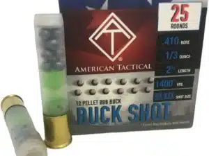 ATI BBB Buck Shotshell 410ga 2-1/2" 1/3oz 1400fps 12 plts 25/ct