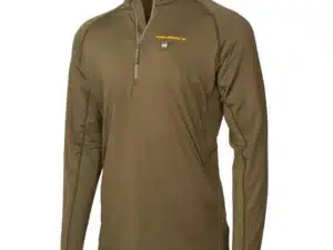 Muddy Nucleus Heated Quarter Zip Long Sleeve Shirt Brown Clay 3XL