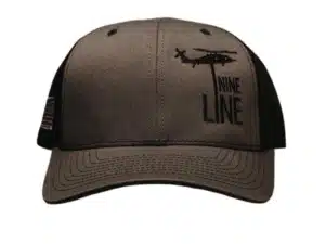 Nine Line Dropline Snapback Hat Black Grey