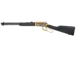 Rossi Rio Bravo Rough Riders/ Theodore Roosevelt Engraved PVD Gold Rifle .22 LR 15rd Capacity 18' Barrel Wood Stock