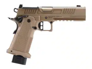 Alpha Foxtrot AF1911-Romulus MOS Adapter Handgun 9mm Luger 17(1) & 20rd(1) Magazines 5" Comp Bull Barrel FDE
