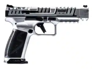 DEMO Canik SFx Rival-S Chrome Handgun 9mm Luger 18rd Magazine 5" Barrel Silver